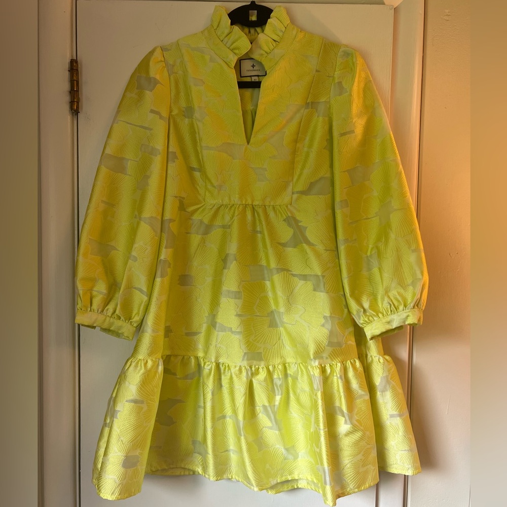 Yellow Tuckernuck Organza Palmerston Dress